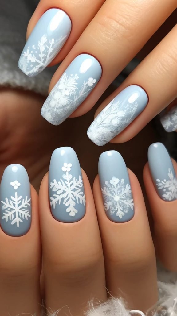 Snowflake Wonder Nail Art Design