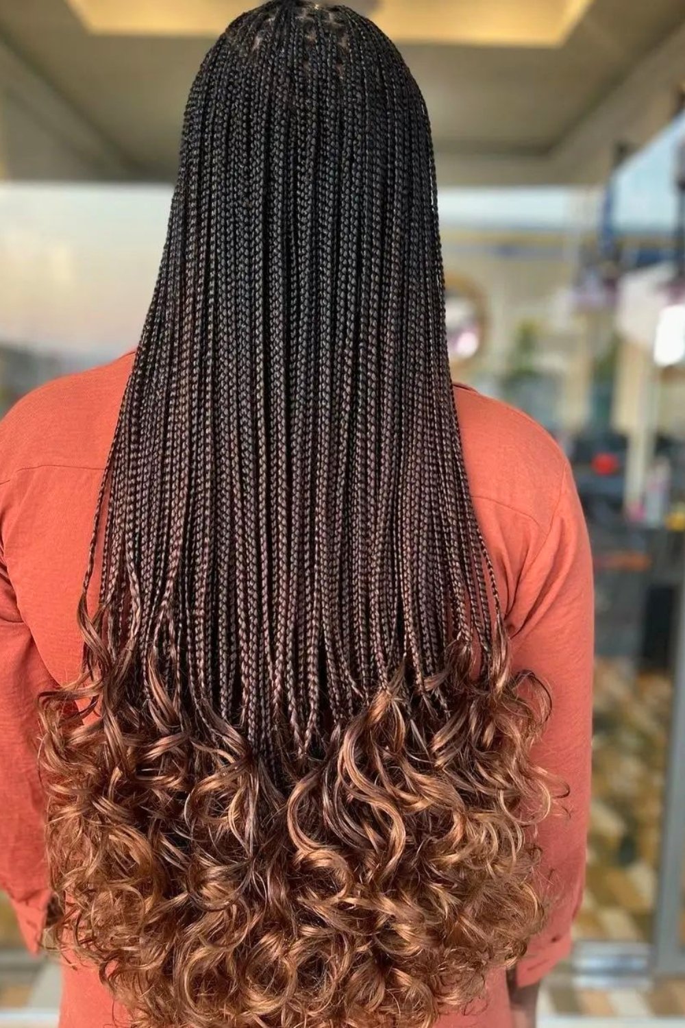 Chocolate Brown French Curls Hairstyle