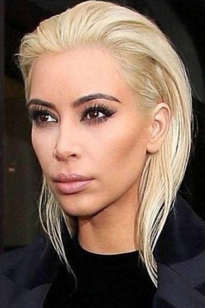 Slicked Back Long Bob Hairstyle