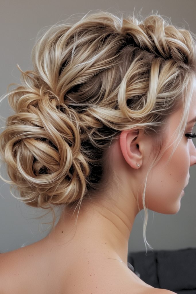 23. Bun + Beach Waves