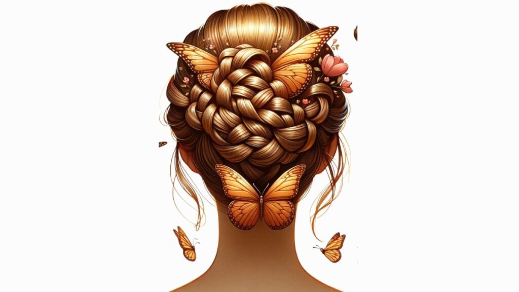 Butterfly Braid Updo Hairstyle