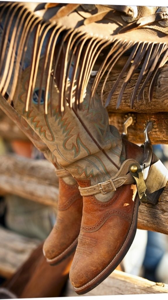 Canvas Cowboy Boots
