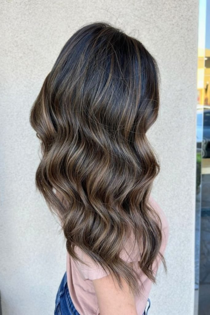Cascading Contrast Waves Hairstyle