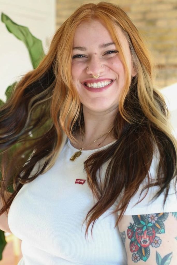 Golden Auburn Layers Hairstyle