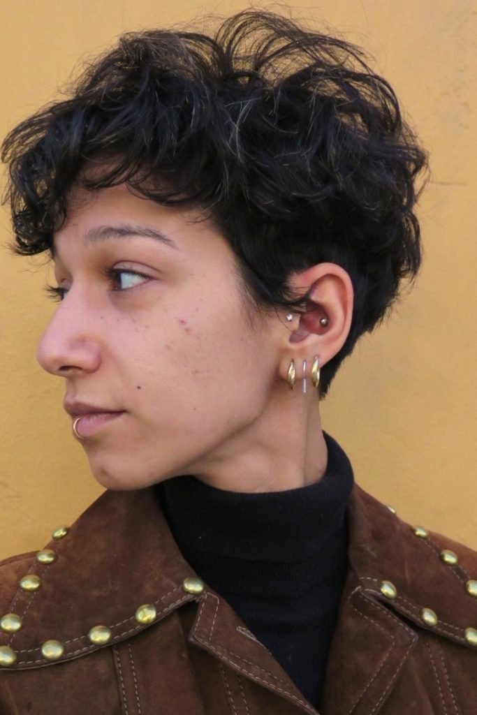 Messy Curly Shag with Texture