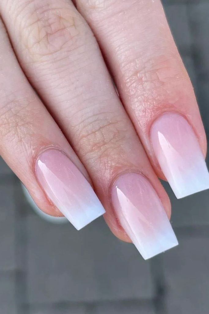 Pink Powder Nails