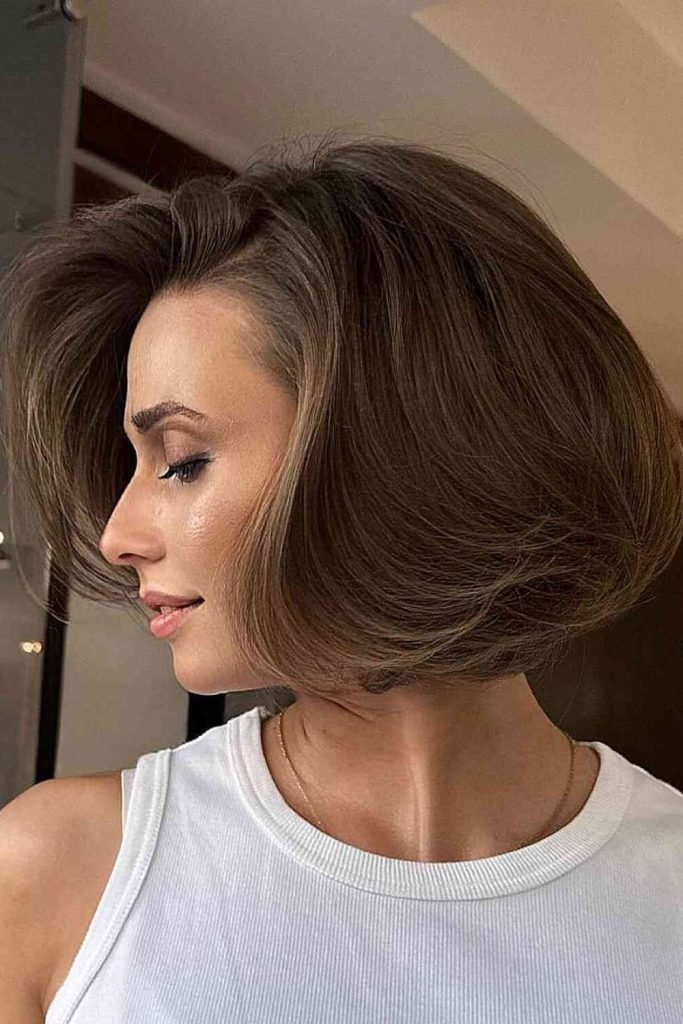Textured Crop with Silk Press