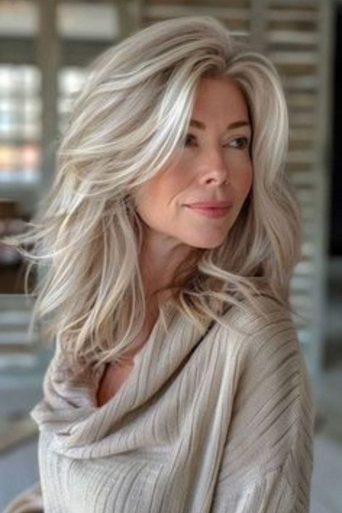 Charred Silver Hair Color