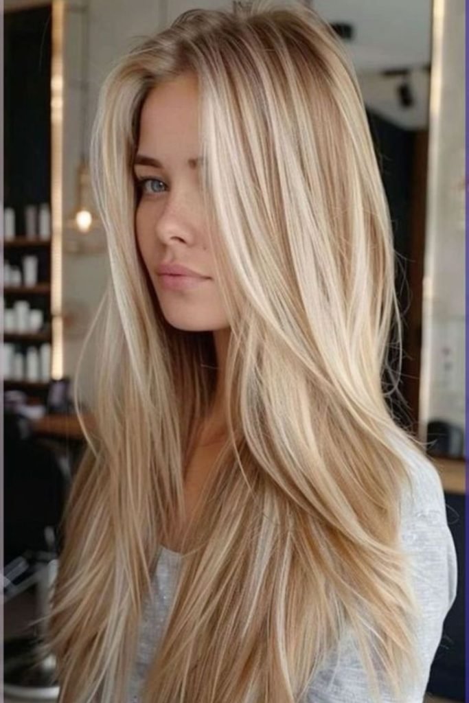 Creamy Buttercup Balayage Hair