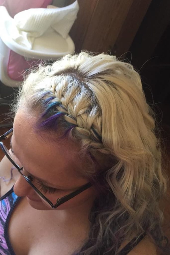Bang French Braid Hairstyle