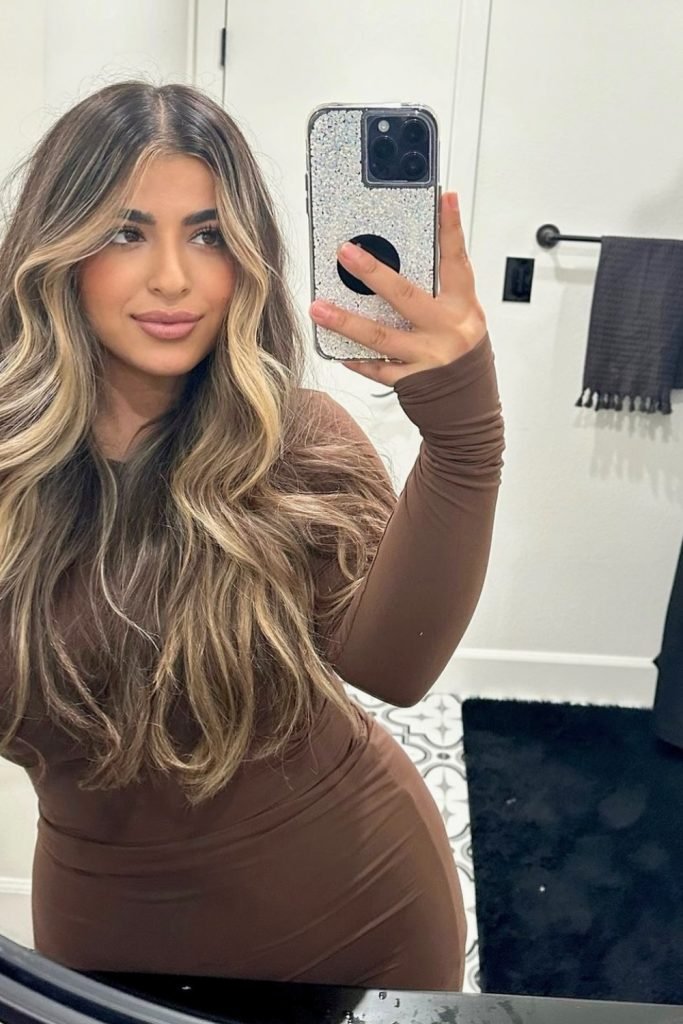 Cascading Golden Waves Hairstyle