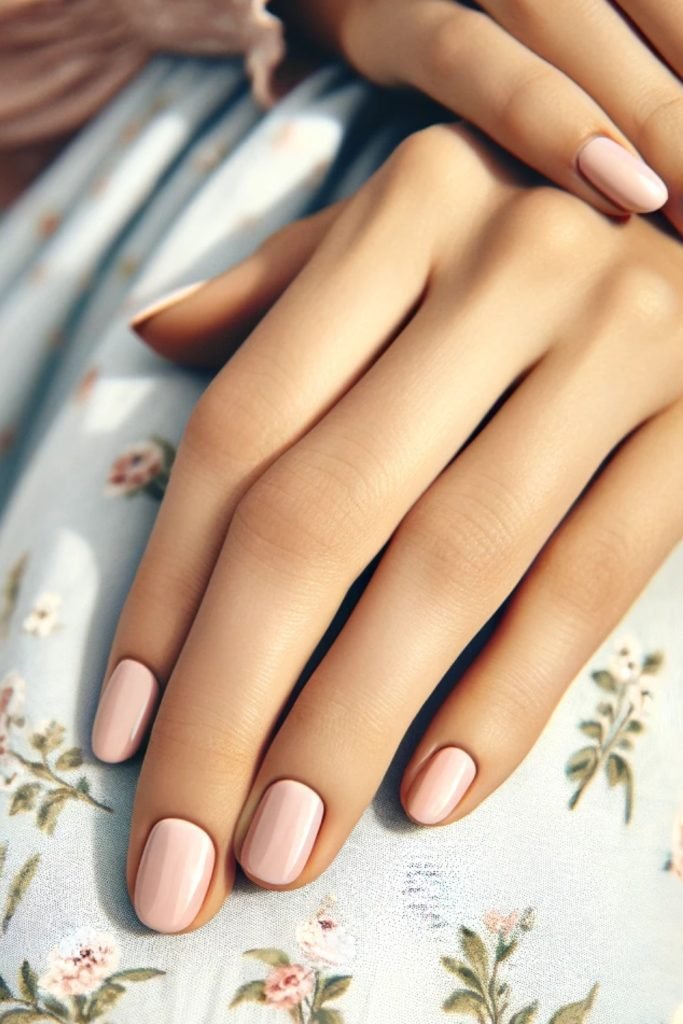 Classic Pastel Pink Nails