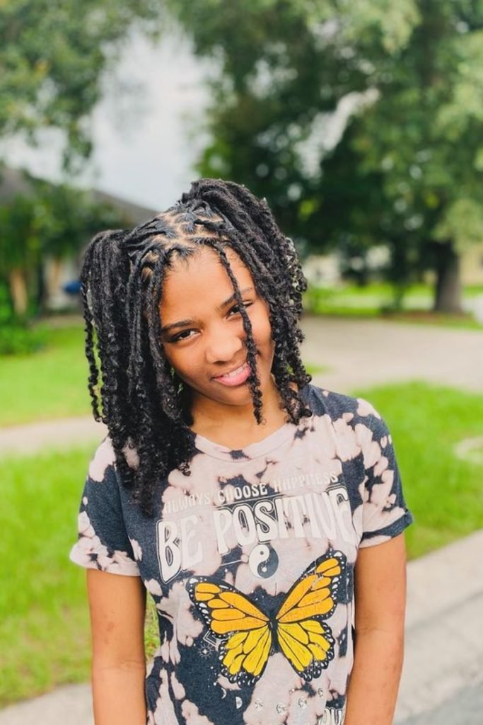 Double Ponytail Twist Braids