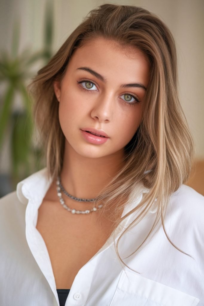 Effortless Tousled Shag Hairstyle for Short Hair