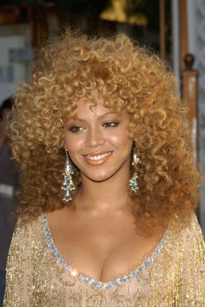 24. Honey Blonde Afro Hairstyle