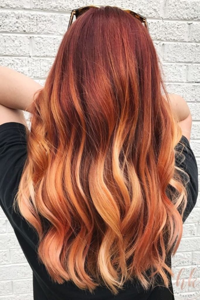 Caramelized Copper Hair Color