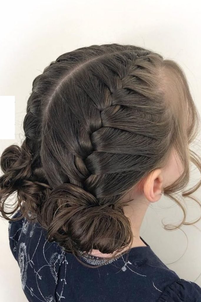 Double Dutch Braided Buns Hairstyle
