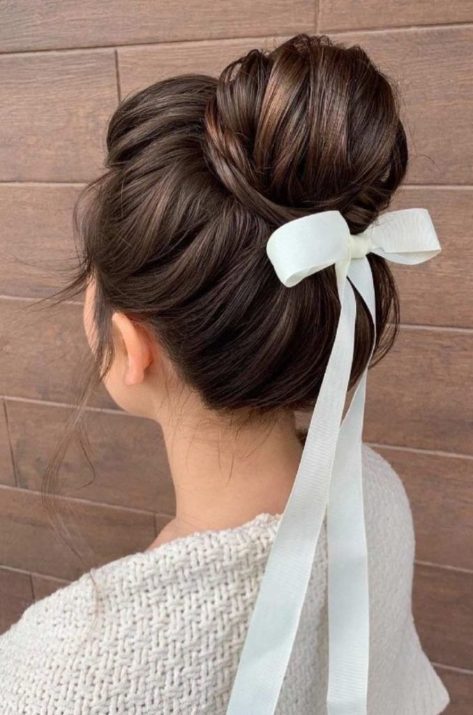 Elegant Bow Bun Hairstyle