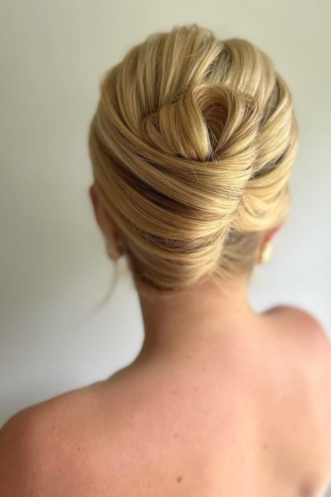 Twisted French Roll Elegance Hairstyle