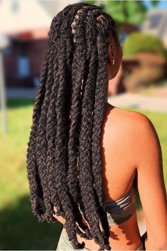 Fierce Fishtail Loc Braid Hairstyle