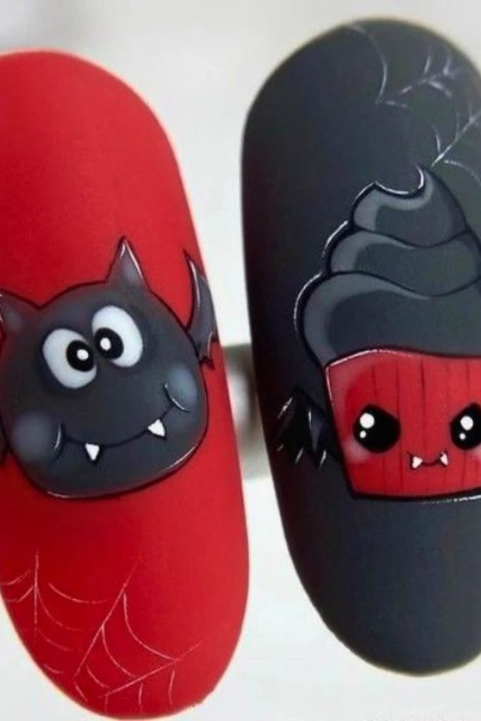 Mischievous Midnight Munchies Nail Art