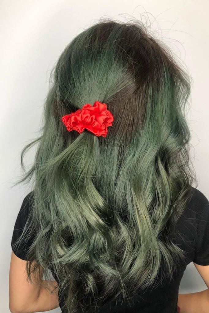 26. Moss Green Hair Color