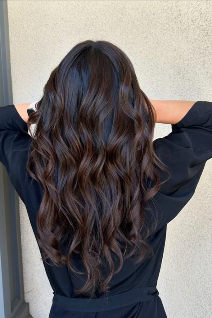 Rich Chocolate Brunette Hairstyle