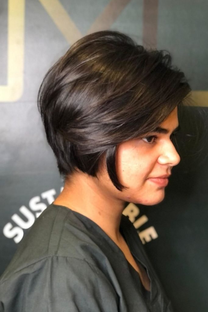 Side-Parted Pixie with Volume