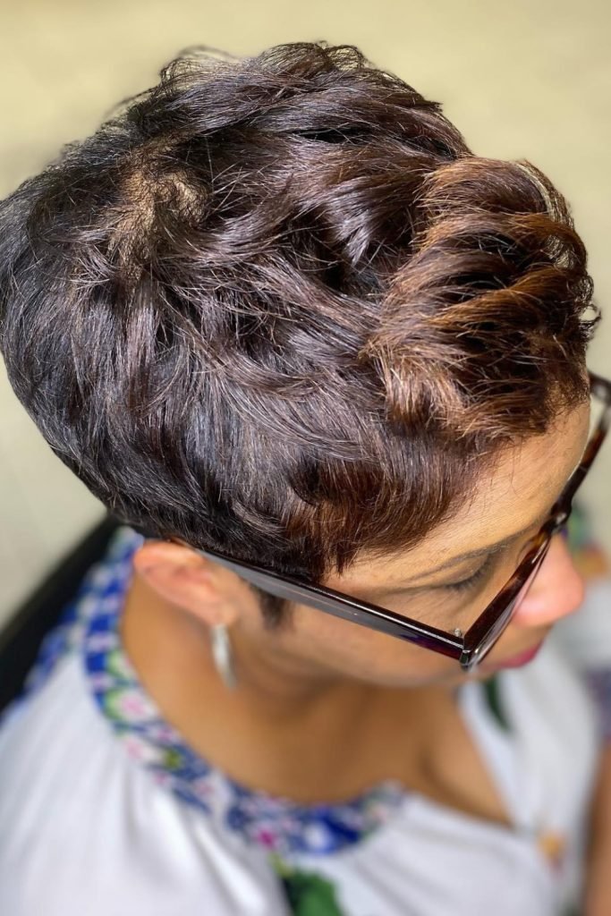 Brunette Pixie Hairstyle