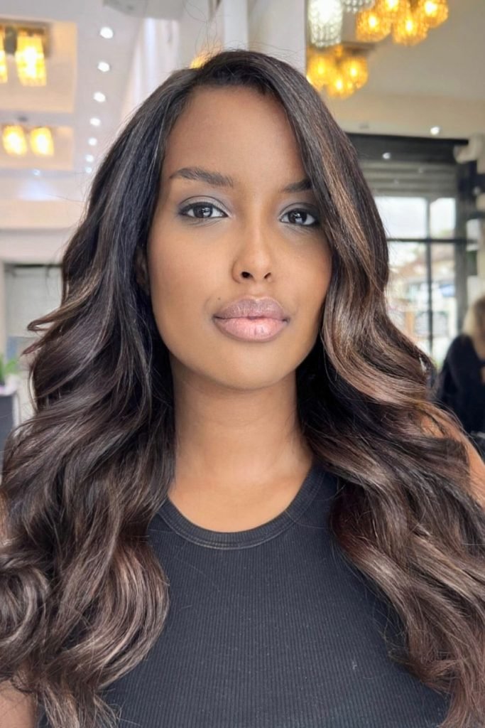 27. Glamorous Brown Sugar Waves