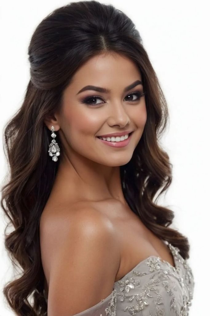27. Sleek Pinned-Back Elegance