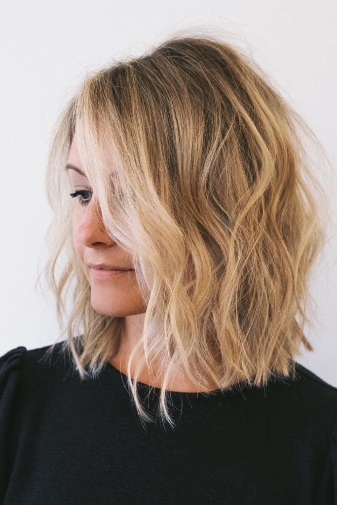 Soft Waves Lob Hairstyle