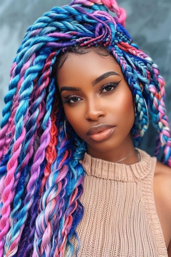 28.Radiant Rainbow Locs