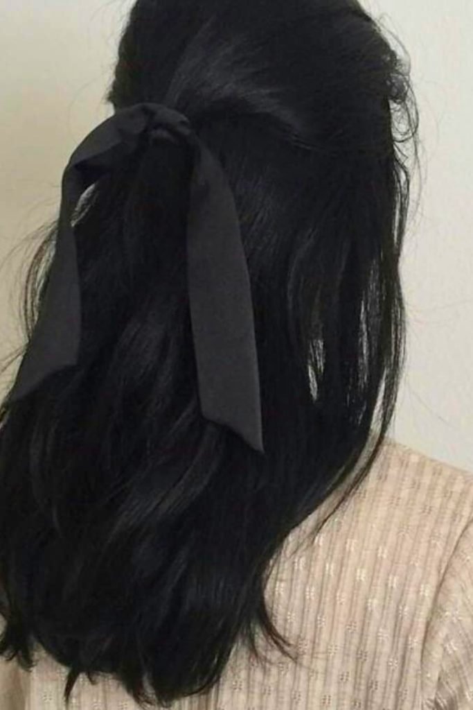 Double Dutch Braids with a Pop of Purple