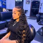 28. Half-Up Wavy Weave