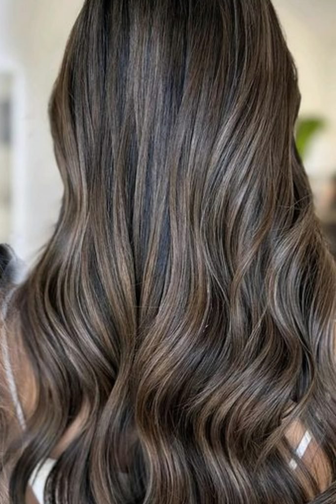 Lustrous Coal Waves Hairstyle
