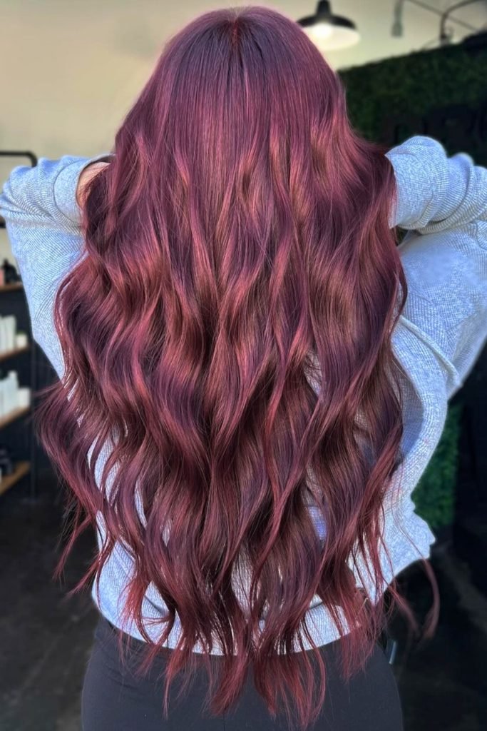 Plum-Wine Waves for Bold Fall Glam