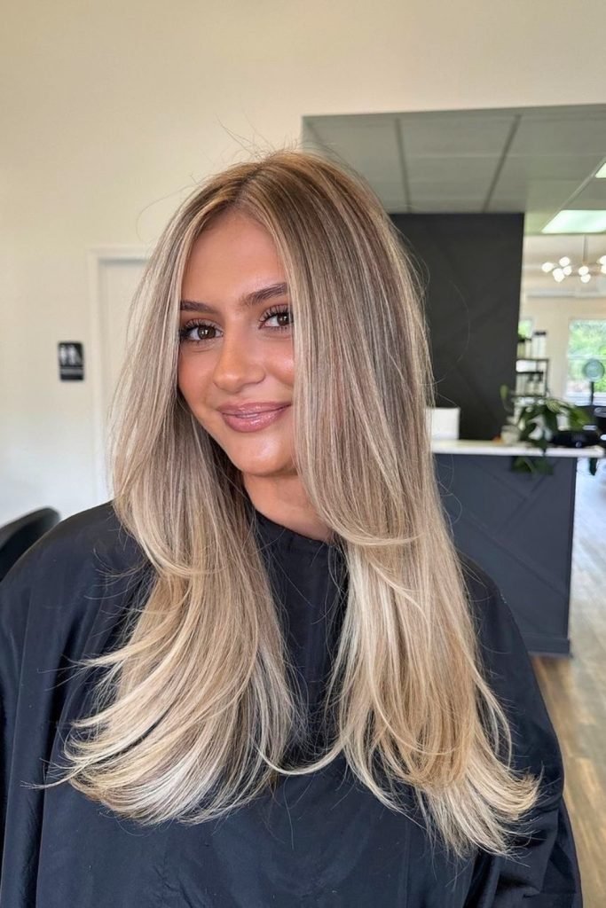 28. Sandy Blonde Layers