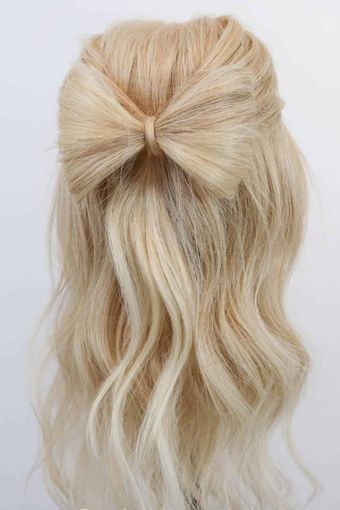 Simple Bow Half-Up Hairstyle