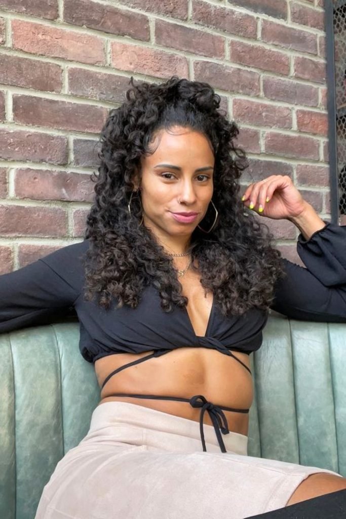 Half-Up Curly Glam Hairstyle