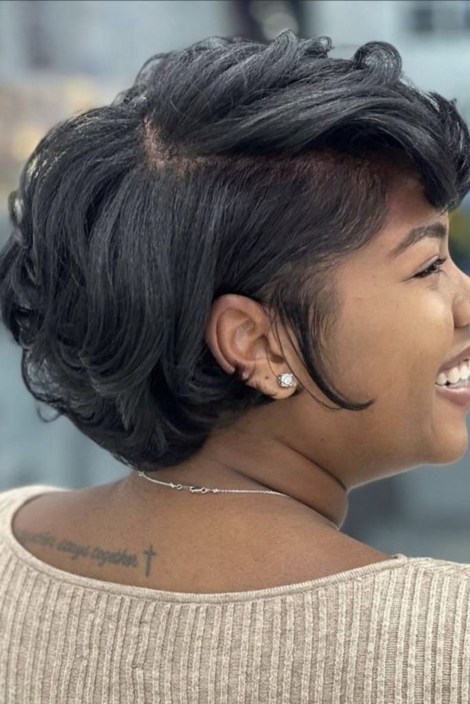 Tapered Bob with Silk Press