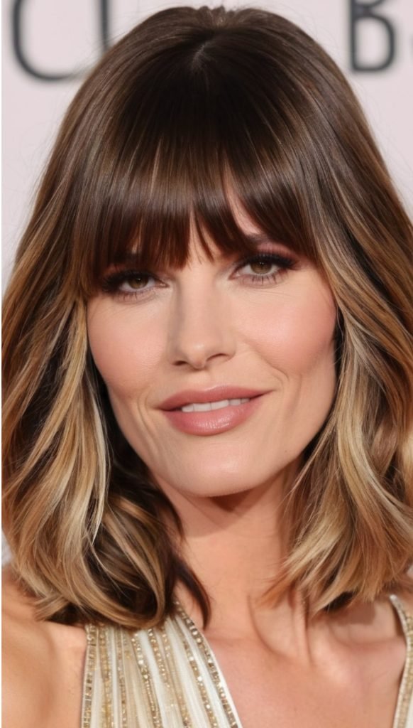 Butterfly Haircut with Curtain Bangs