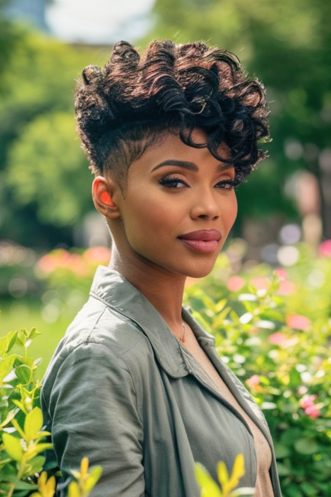 Curly Pixie Haircut