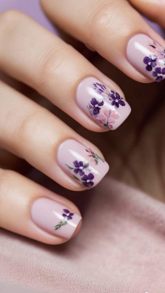 Floral Fiesta Nail Design