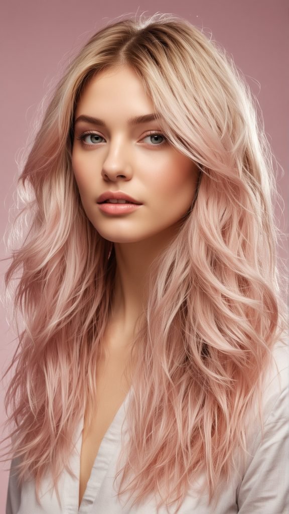 Medium to Long Haircut with Disconnected Layers