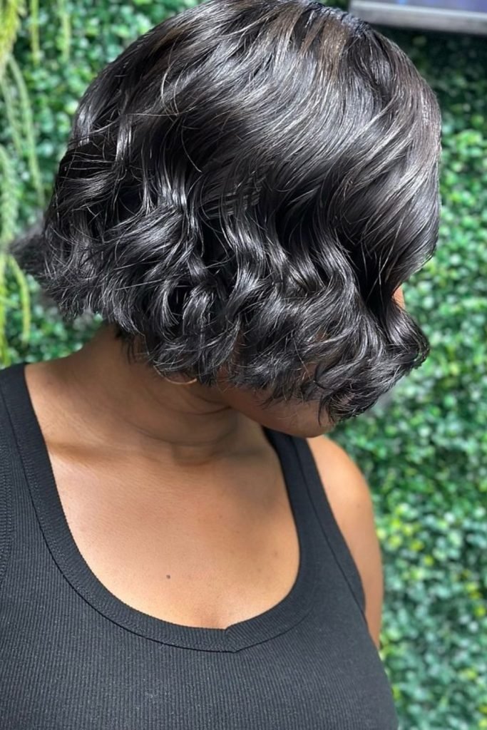 Soft Waves on Short Hair
