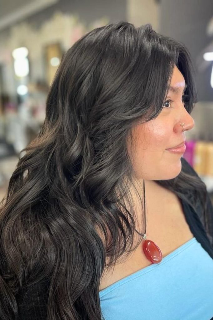 Sultry Sable Waves Hairstyle