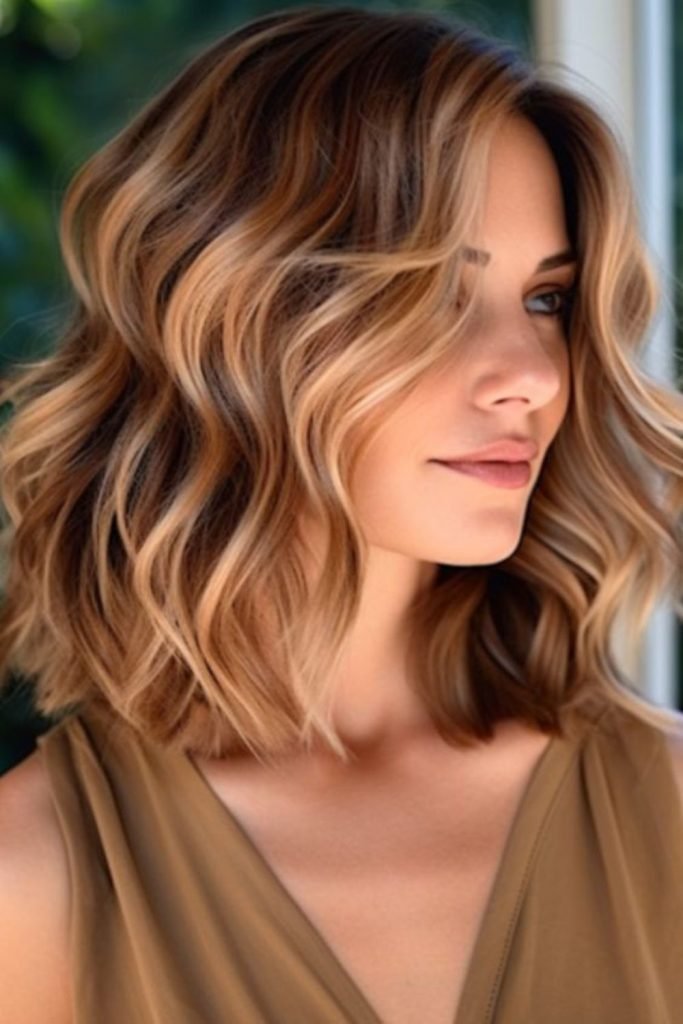Toffee-Glazed Bob Hairstyle