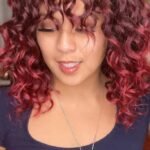 30. Long Crochet Burgundy Waves