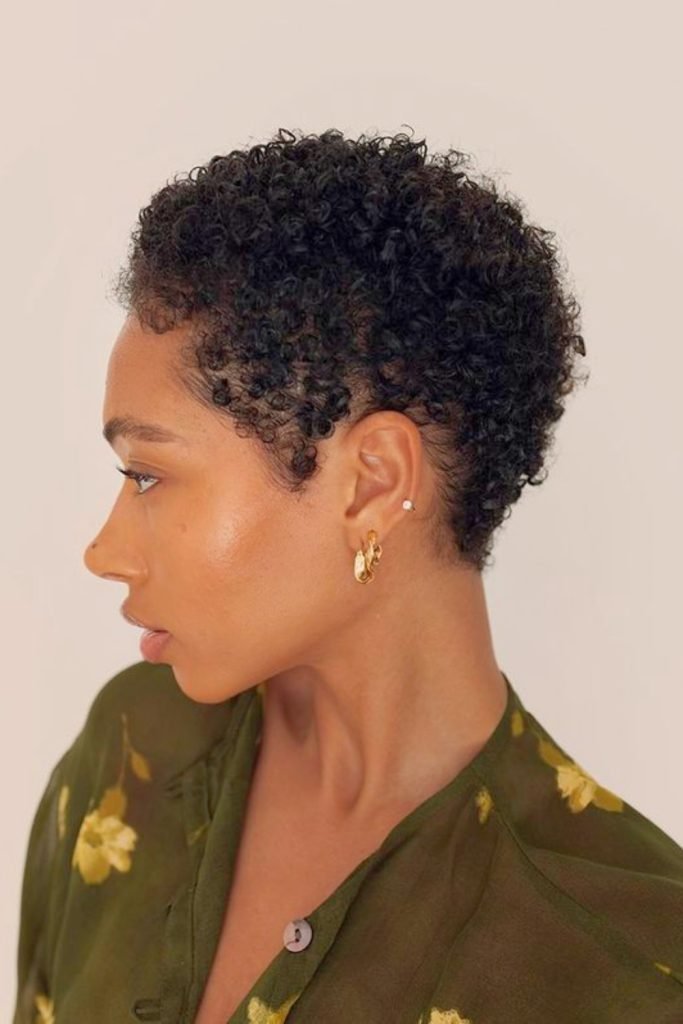 Tapered Coily Crop Haircut